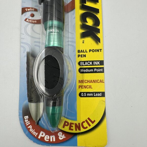 Avery Double Click Ball Point Black Ink Pen Stylus Teal 49818 - Picture 3 of 5